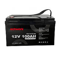 Акумулятор LiFePo4 (Літій-залізо-фосфатні) Schwarz 12V 100Ah BMS + Bluetooth