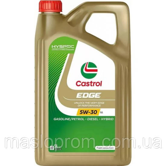 Моторне масло Castrol EDGE Titanium FST LL 5W-30 5л доставка укрпоштою 0 грн