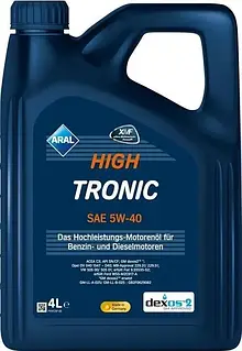 Моторне масло Aral HighTronic 5W-40 4л доставка укрпоштою 0 грн