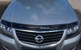 Дефлектор капоту, мухобойка NISSAN Almera Classic c 2006 р. в (B10) VIP
