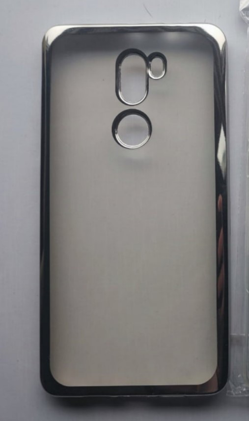 Силіконовий чохол для Xiaomi Mi5s Plus зі срібною рамкою