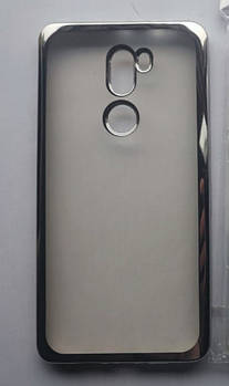 Силіконовий чохол для Xiaomi Mi5s Plus зі срібною рамкою