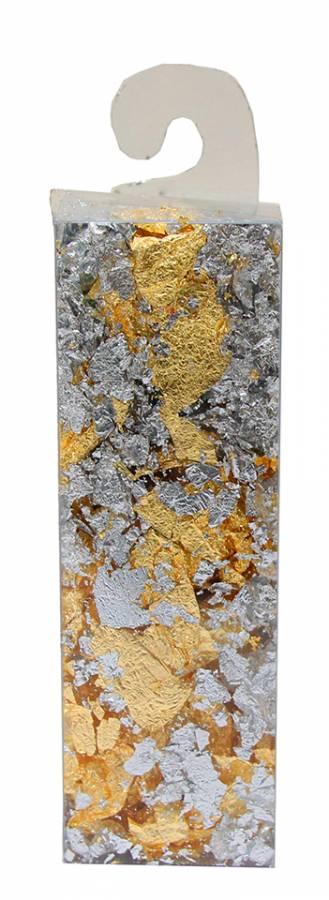Поталь пластівці, мікс золото-срібло, 1 г, DK25218, фото 1