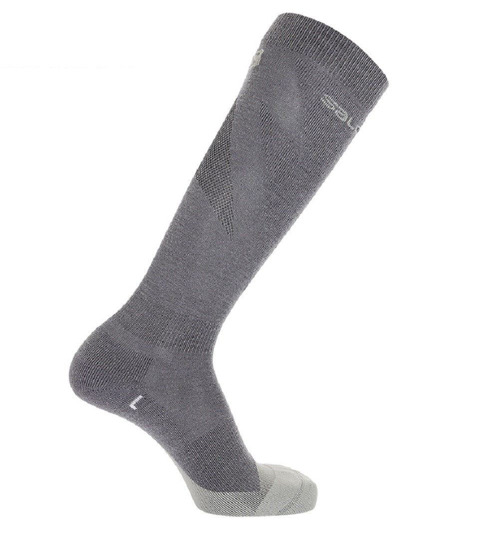 Шкарпетки гірськолижні Salomon S/MAX (Merino) L 42-44 Grey/Black Sterling Blue