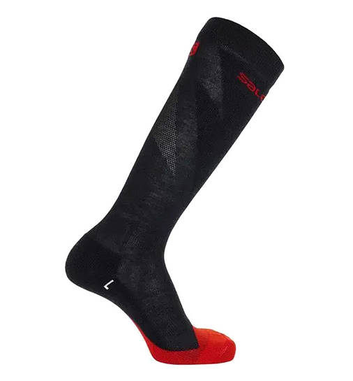 Шкарпетки гірськолижні Salomon S/MAX (Merino) M 39-41 Black/Racing Red, фото 1