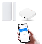 ZigBee датчик відчинення вікна 1DAL DS05B2 + Хаб Tuya WG128A, фото 7