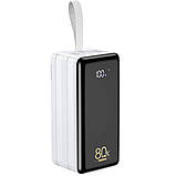 Комплект Потужний повербанк 80000 мАг 22.5W Remax RPP-291 + Дата Кабель для заряджання REMAX RC-124a, фото 2