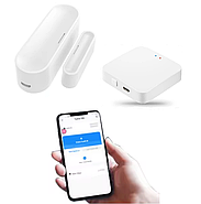 Smart датчик відкриття дверей / вікна 1DAL DS07B2 + Хаб ZigBee Tuya WG128A, фото 8