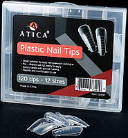 Верхні форми багаторазові Plastiс Nail Tips Atica 120 шт.