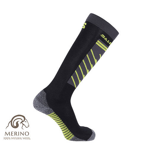 Шкарпетки гірськолижні Salomon S/ACCESS L 42-44 Deep Black Phantom/Sulfur Spring, фото 3