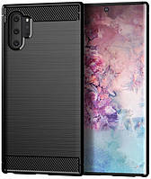 Захисний чохол MADORU Carbon Plus для Samsung Galaxy Note 10+ Вуглецевий Чорний