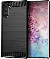 Захисне панельне покриття MADORU Carbon для Samsung Galaxy Note 10, Чорний Carbon Fiber