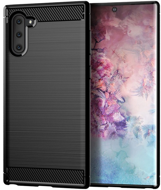 Захисне панельне покриття MADORU Carbon для Samsung Galaxy Note 10, Чорний Carbon Fiber, фото 1