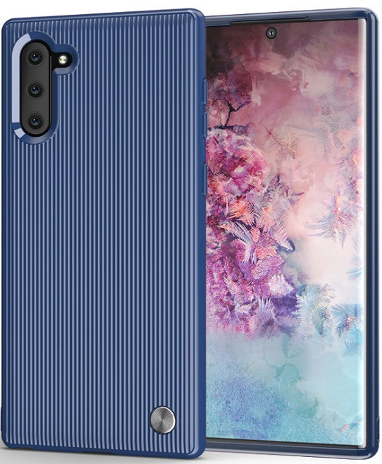 Захисний чохол MADORU Stripes із синіми смугами для Samsung Galaxy Note 10, фото 1