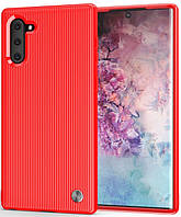 Захисний чохол MADORU Stripes з червоними смугами для Samsung Galaxy Note 10