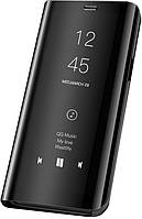 Дзеркальний захисний чохол MADORU Mirror Black у стилі книжки для Samsung Galaxy Note 10