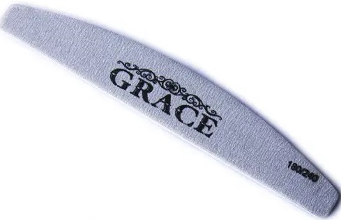 Пилка для нігтів GRACE 180/240 заокруглена, фото 1