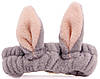 Сіра пов'язка для волосся з вушками косплей-котика, м'яка та стильна, фото 2