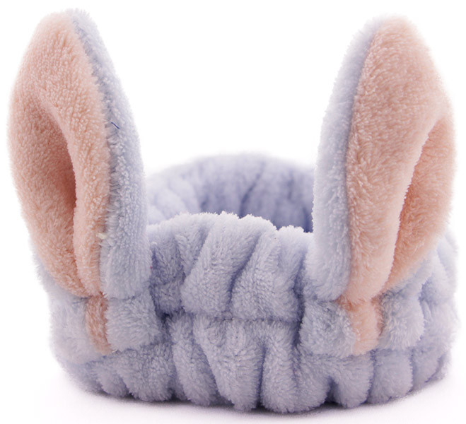 Блакитна пов'язка для волосся "Вушка радості" - яскравий акцент для щоденного образу, фото 1