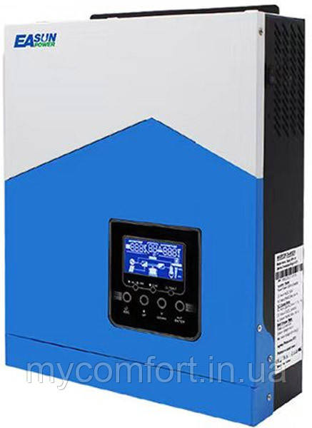 Гібридний сонячний інвертор з чистою синусоїдою EASUN POWER 24V/220V, 3 KVA – перетворювач напруги для сонячних систем