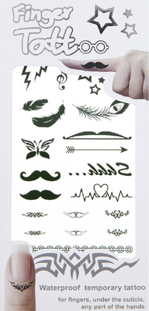 3D слайдер для дизайну нігтів Finger Tattoo — Feather&, фото 1