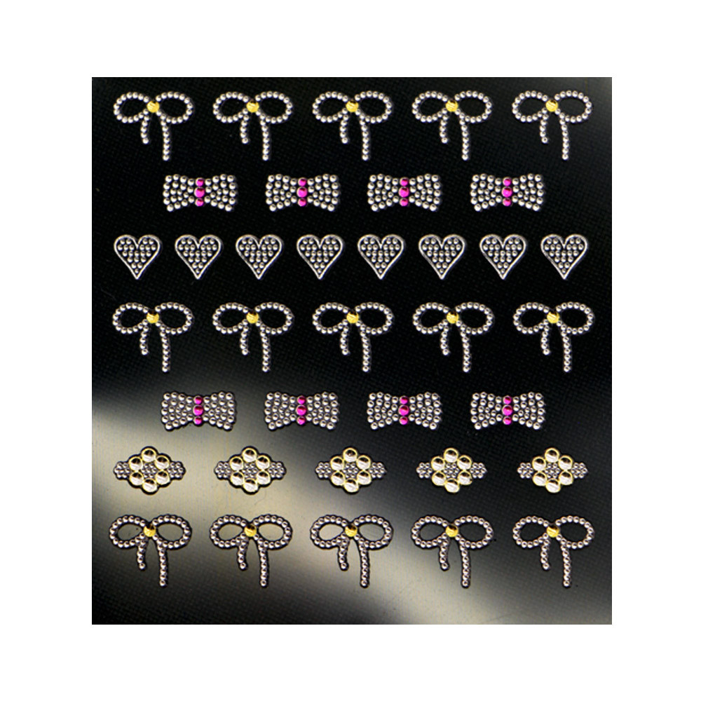 3D слайдер для дизайну нігтів Shiny Nail Applique — Dazzling Decoration — Petite Heart, фото 1