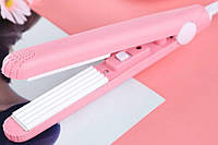 Плойка гофре міні для прикореневого об’єму в пластиковому кейсі зручний і компактний інструмент