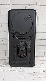 Чохол для Xiaomi Redmi 14C/Poco C75 накладка бампер протиударний із підставкою чорний