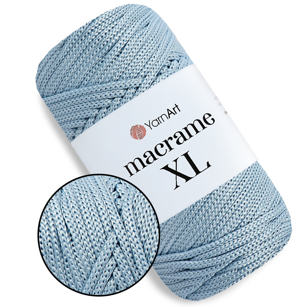 YarnArt Macrame XL, Блакитний №133, шнур поліестеровий 4мм