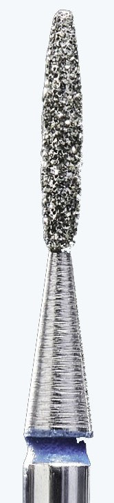 Фреза алмазне полум'я синє 1,4 мм/р.частина 8 мм, фото 1