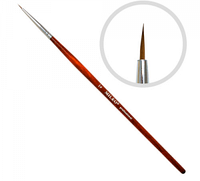 Пензель для малювання натуральний No1 (червона ручка)