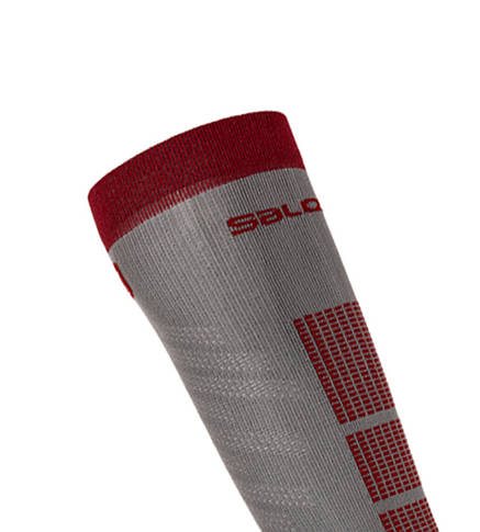 Шкарпетки гірськолижні Salomon S/PRO M 39-41 Beluga/Goji Berry, фото 5