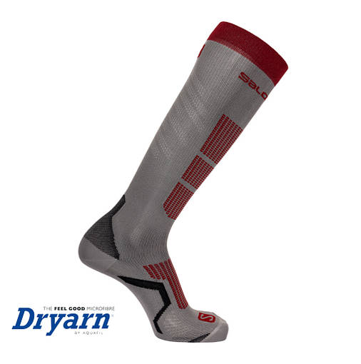 Шкарпетки гірськолижні Salomon S/PRO M 39-41 Beluga/Goji Berry, фото 3