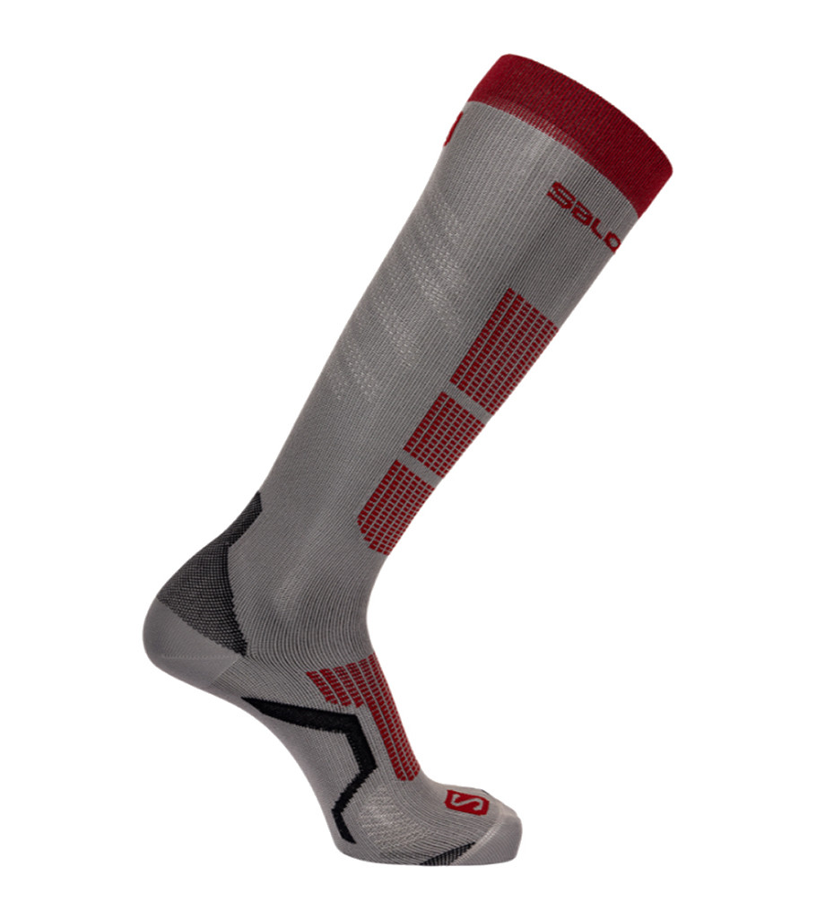Шкарпетки гірськолижні Salomon S/PRO M 39-41 Beluga/Goji Berry