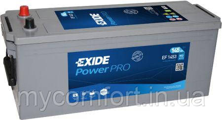 Вантажний необслуговуваний акумулятор EXIDE Power PRO EF1453 145Ah-12v