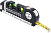Лазерний рівень Fixit Laser Level PRO 3 з рідинним нівеліром, вбудованою рулеткою та лінійкою, фото 5
