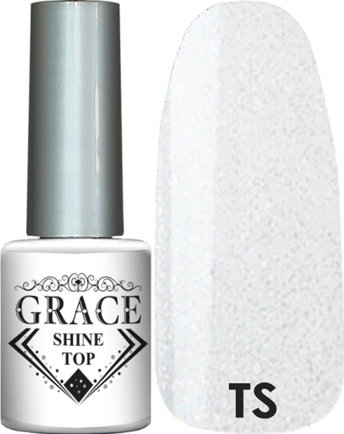 Фінішне покриття Топ без липкого шару Грейс GRACE Top Shine 8 мл, фото 1