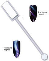 Двосторонній магніт для гель-лаку для створення ефекту «котяче око» Cat Eye Magnet Lpnails