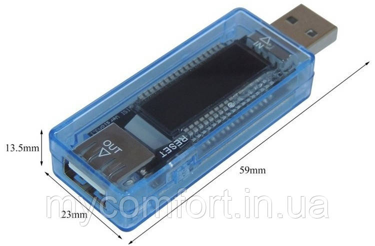 USB тестер KEWEISI KWS-V20: універсальний вимірювач ємності акумулятора, напруги та сили струму