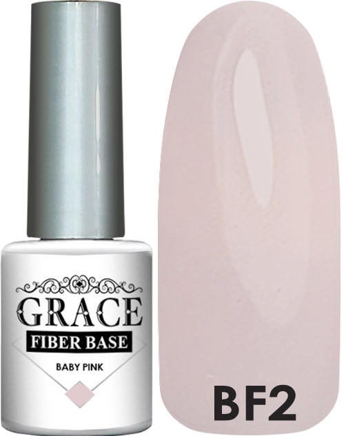 Основа, база для гель-лаку Грейс GRACE Base Fiber Baby Pink 8 мл, фото 1