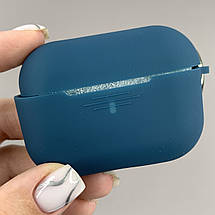 Чохол для AirPods Pro 2 силіконовий футляр з карабіном чохол для навушників аірподс про 2 зелений cvr, фото 2