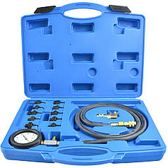 Тестер тиску мастила великий набір 0-10 бар Geko G02507