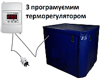 Термочехол для еврокуба с верхней нагревательной крышкой, температура нагревается до +75С