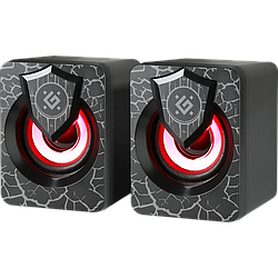 Акустична система DEFENDER 2.0 Onyx колонки для компьютера |6W, USB| Чорний 52821