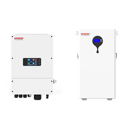 Комплект резервного живлення Sorotec REVO HES 6kW/48V Wi-Fi з АКБ LiFePO4 51.2V/100Ah 5120Wh, фото 1