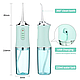 Іригатор портативний MADORU для чищення зубів, 4 насадки, зелений, фото 2
