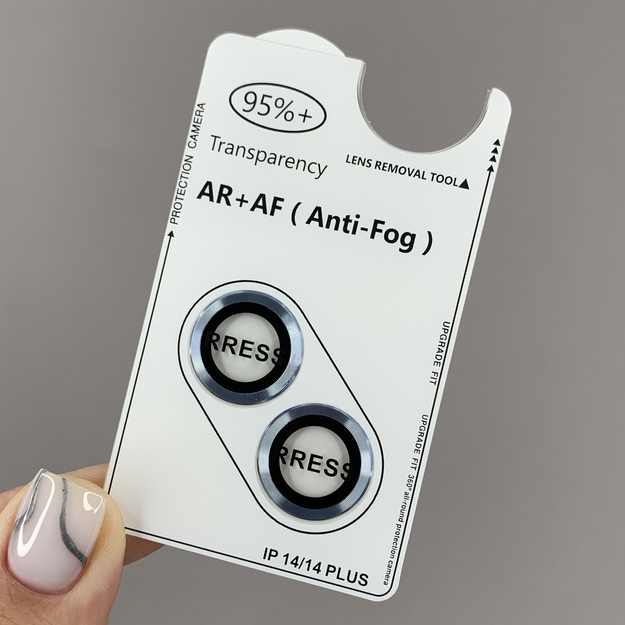 Захисне скло на камеру для Apple iPhone 14 кольорові лінзи на камеру айфон 14 блакитне q01h