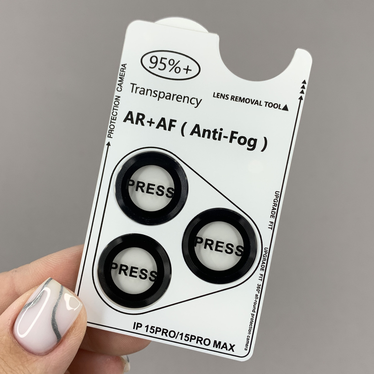 Захисне скло на камеру для Apple iPhone 15 Pro кольорові лінзи на камеру айфон 15 про чорне q01h