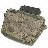 Сумка-напашник M Kiborg з балістичним пакетом 1 клас захисту Militex GU Сordura Pixel, фото 3