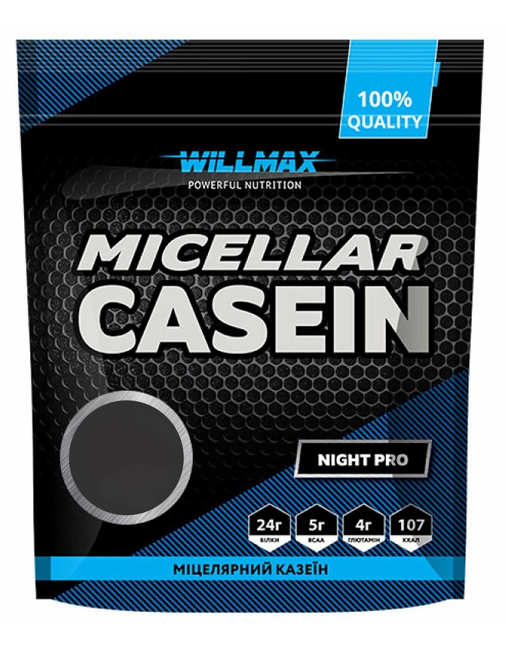 Міцелярний казеїн Willmax Micellar Casein 80% 900 г смак